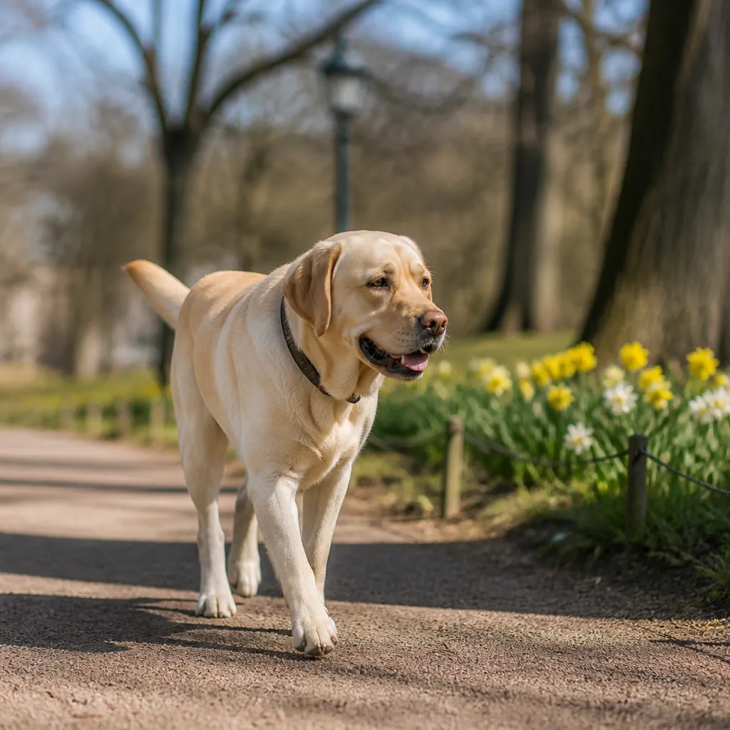 Hund av rasen i naturlig svensk miljö