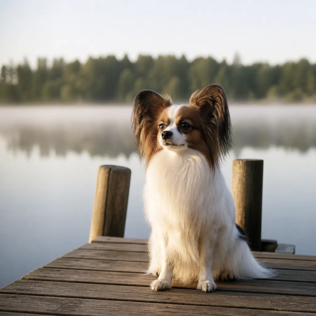 Hund av rasen i naturlig svensk miljö