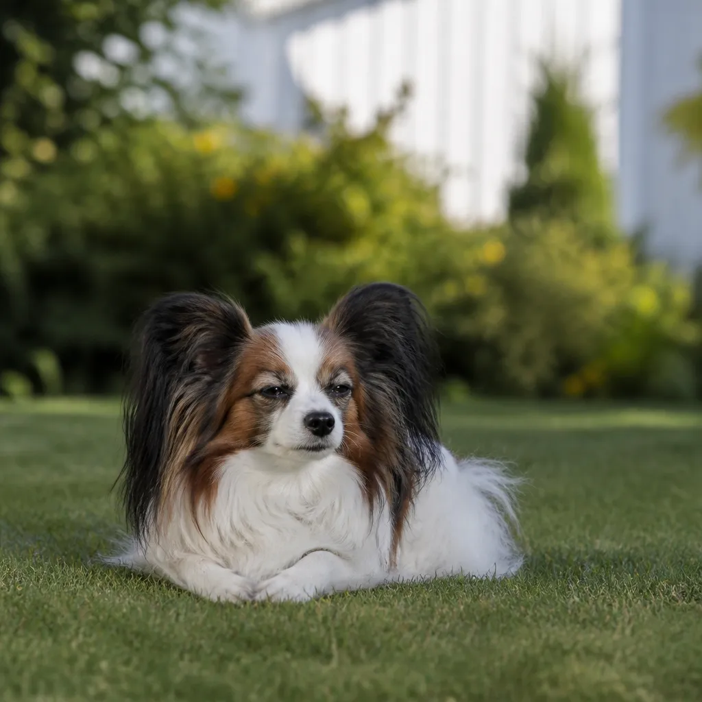 Hund av rasen i naturlig svensk miljö