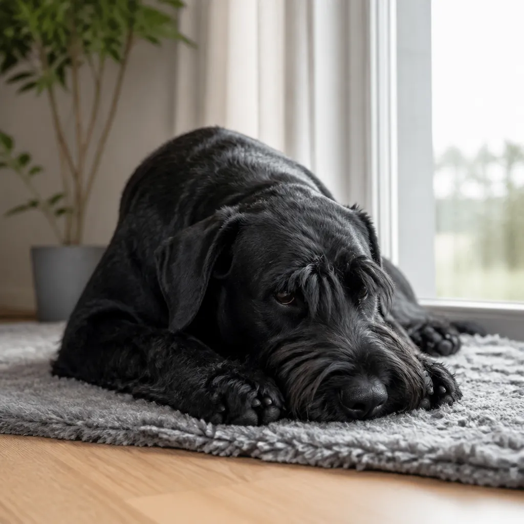 Hund av rasen  i naturlig svensk miljö
