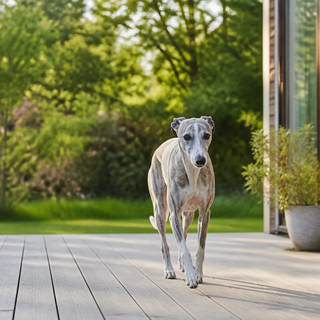 Hund av rasen i naturlig svensk miljö